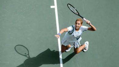 Monica Seles playing tennis before the 1993 stabbing attack