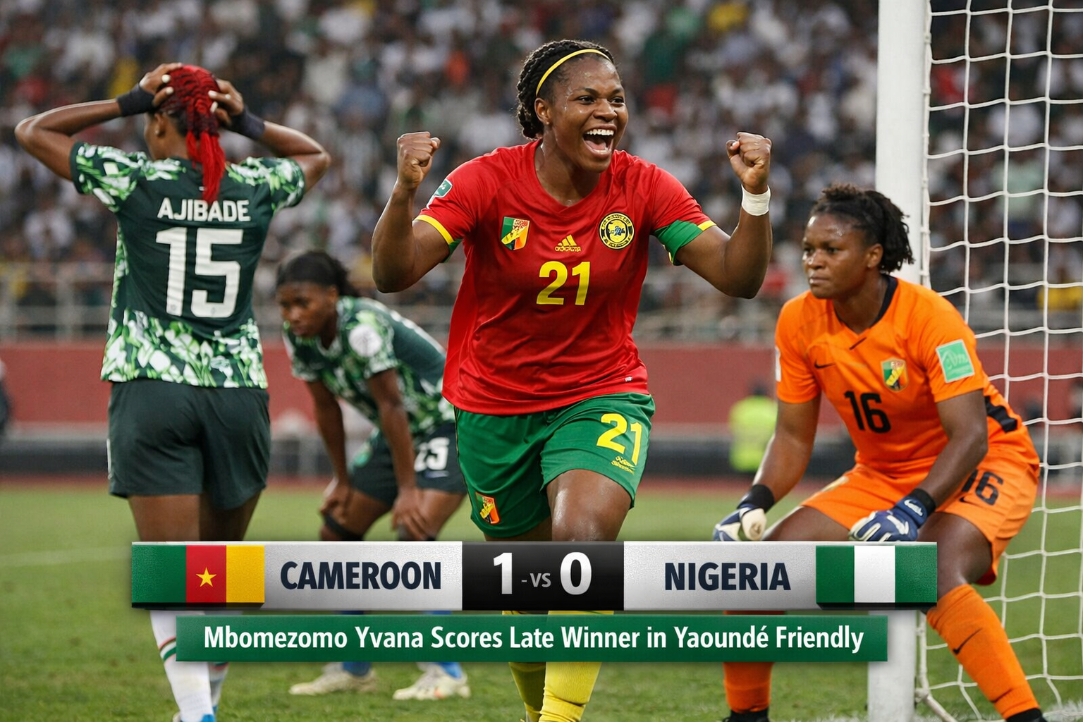 Cameroon Edge Super Falcons 1‑0 In Pre‑WAFCON Friendly In Yaoundé