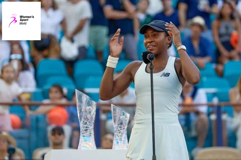 Coco Gauff Falls To Aryna Sabalenka In Miami Open (Chris Arjoon/Icon Sportswire via Getty Images)