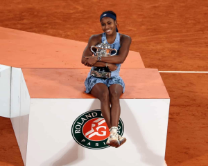 The 2025 French Open women’s singles champion: Coco Gauff. Photograph: Mohammed Badra/EPA