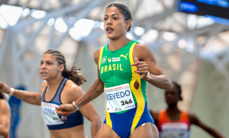 Ana - Carolina -Azevedo - and - Natalia - Linares - at - the - 2026 - South American - Indoor -Championships - in -Athletics