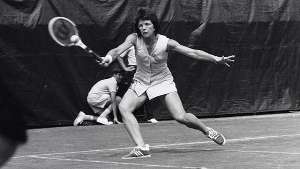 Billie Jean King, tennis legend and pioneer with 39 Grand Slam titles and founder of modern women's professional tennis