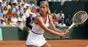 Chris Evert, 18-time Grand Slam champion and record holder of seven French Open singles titles"