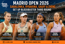 Madrid Open 2026 Sabalenka Rybakina Gauff Zheng third round results