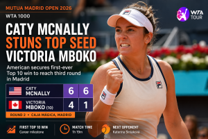 Madrid Open 2026: Caty McNally Stuns Victoria Mboko