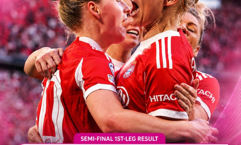 Bayern Munich Hold Barcelona To 1-1 In UWCL Semi-Final