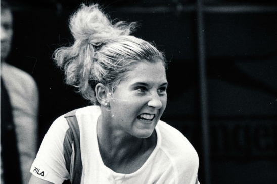 Historical women's tennis match from WTA era when five-set finals were played