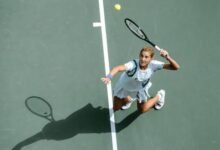 Monica Seles playing tennis before the 1993 stabbing attack