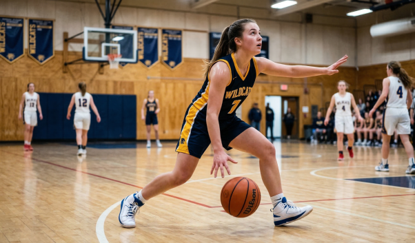How to dribble a basketball with proper form - low controlled dribble with body protection and vision