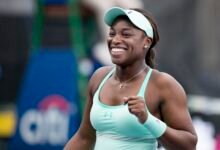 Sloane Stephens smiling at the 2017 Citi Open