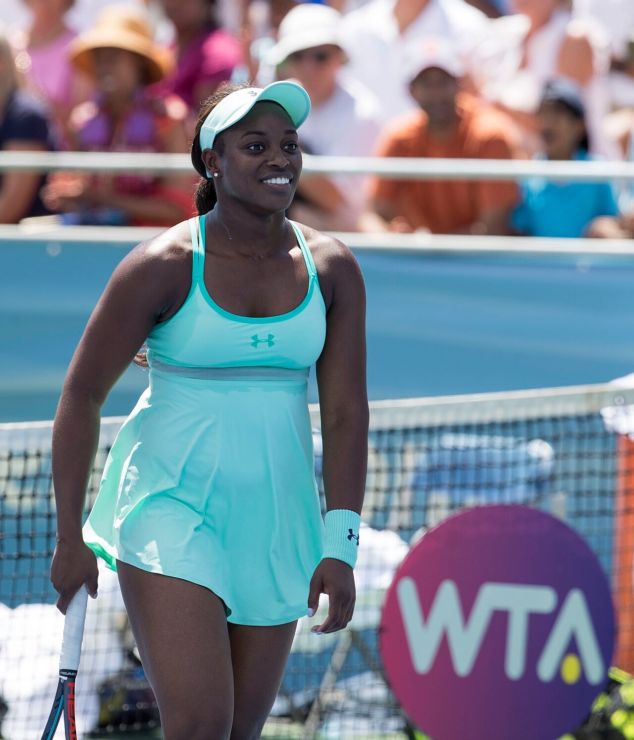 Sloane Stephens on court at the 2017 Citi Open