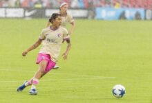 Gia Corley of the San Diego Wave, who scored against Louisville