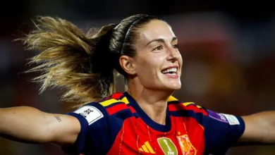 Alexia Putellas playing for Spain