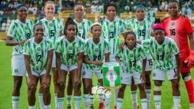 Super Falcons players at a national team training camp in Abuja