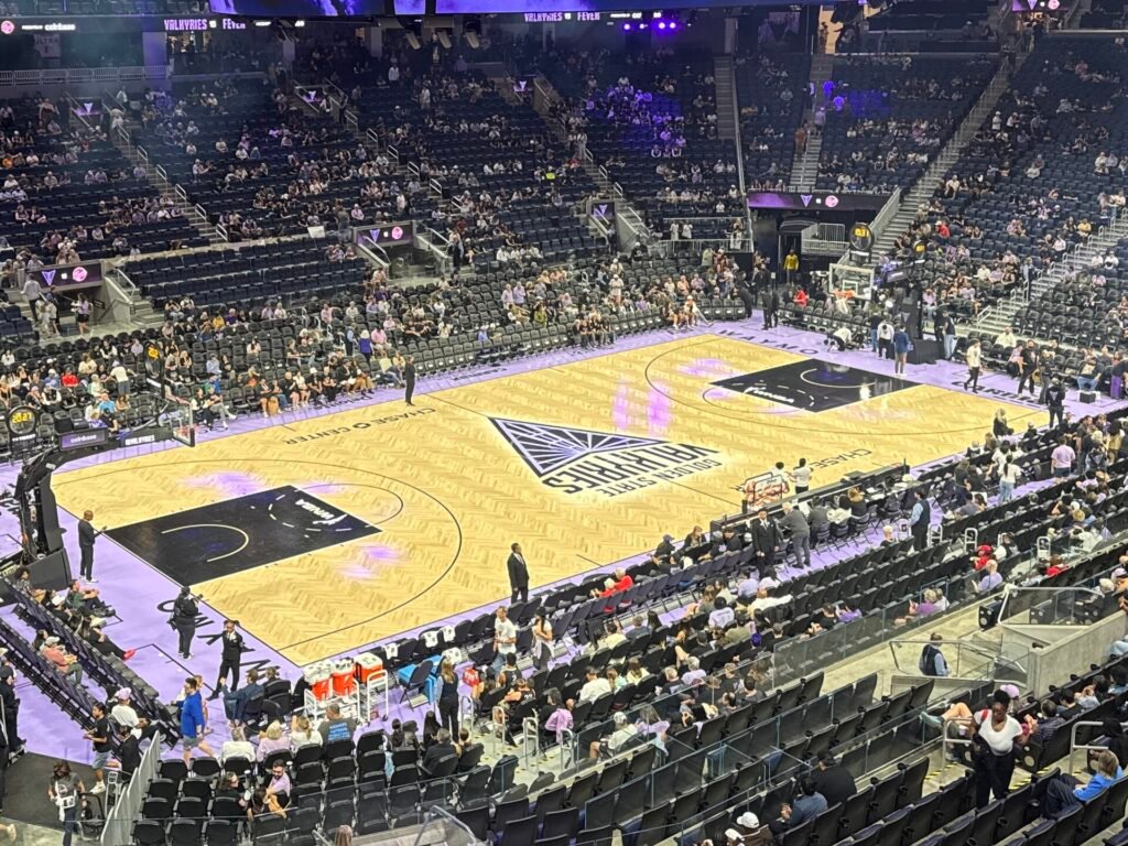 Chase Center bowl during a game that contributed to the WNBA attendance record