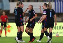 Alessia Russo, who scored as the Lionesses beat Greece