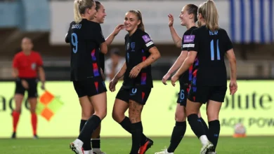 Alessia Russo, who scored as the Lionesses beat Greece