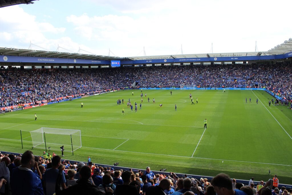 King Power Stadium in Leicester, venue for the second leg of England vs Greece