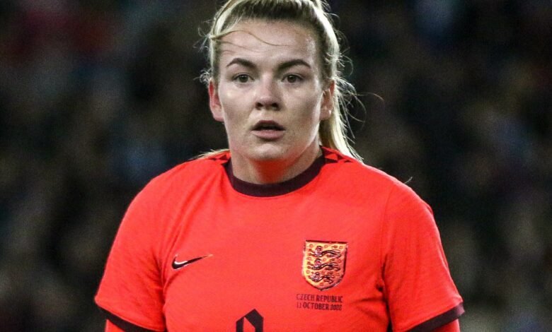 Lauren Hemp, who scored twice in Man City Arsenal WSL match