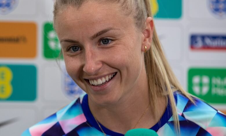 Leah Williamson, who returns to captain the Lionesses for England vs Greece