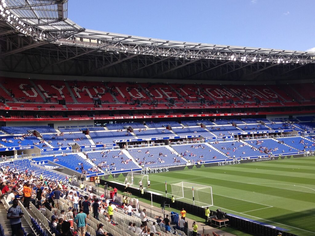 Parc Olympique Lyonnais, venue for the Lyon Chelsea Champions League match